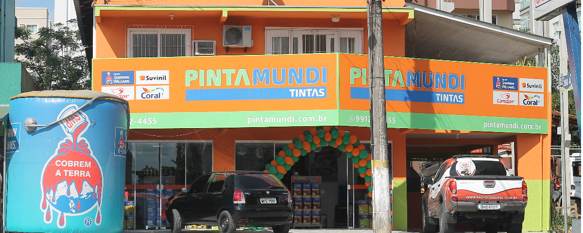 Pinta Mundi Tintas inaugura sua primeira loja em Santa Catarina